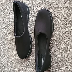 Black Memory Foam Slip on Shoes
